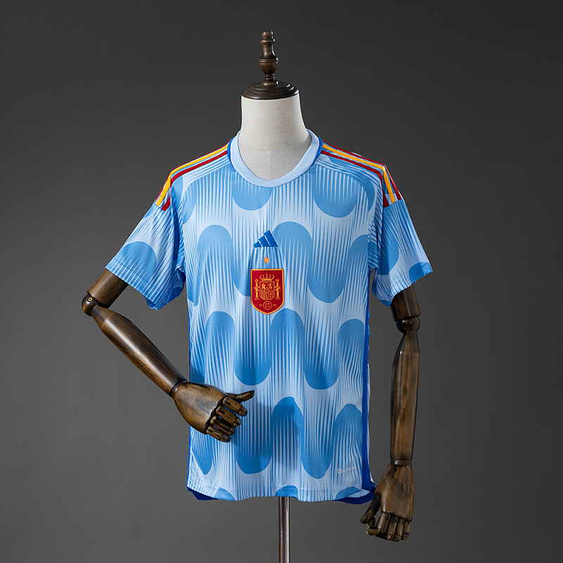 Camiseta retro de visitante de España 2022, tallas S-XXL